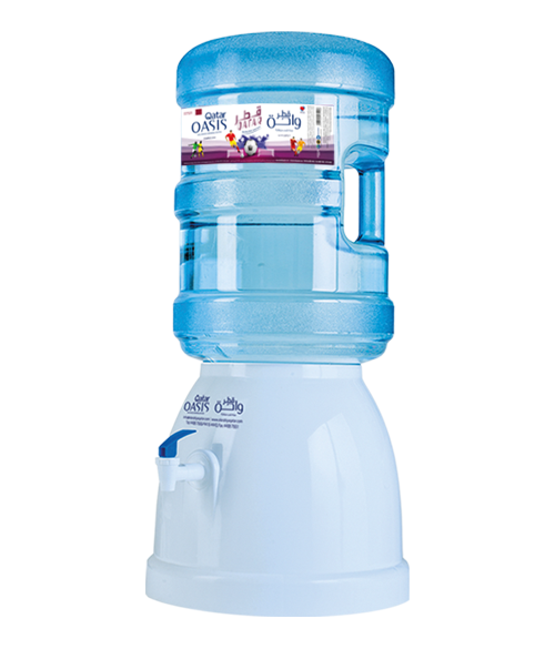  White Tap  Dispenser with 5  Gallon Returnable Bottle